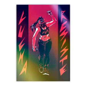 Sticker tornasol - Lucha Resiste