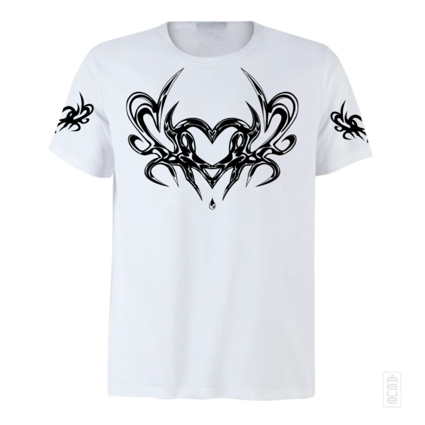 Polera - San Valentín corazón liquid metal - Imagen 3